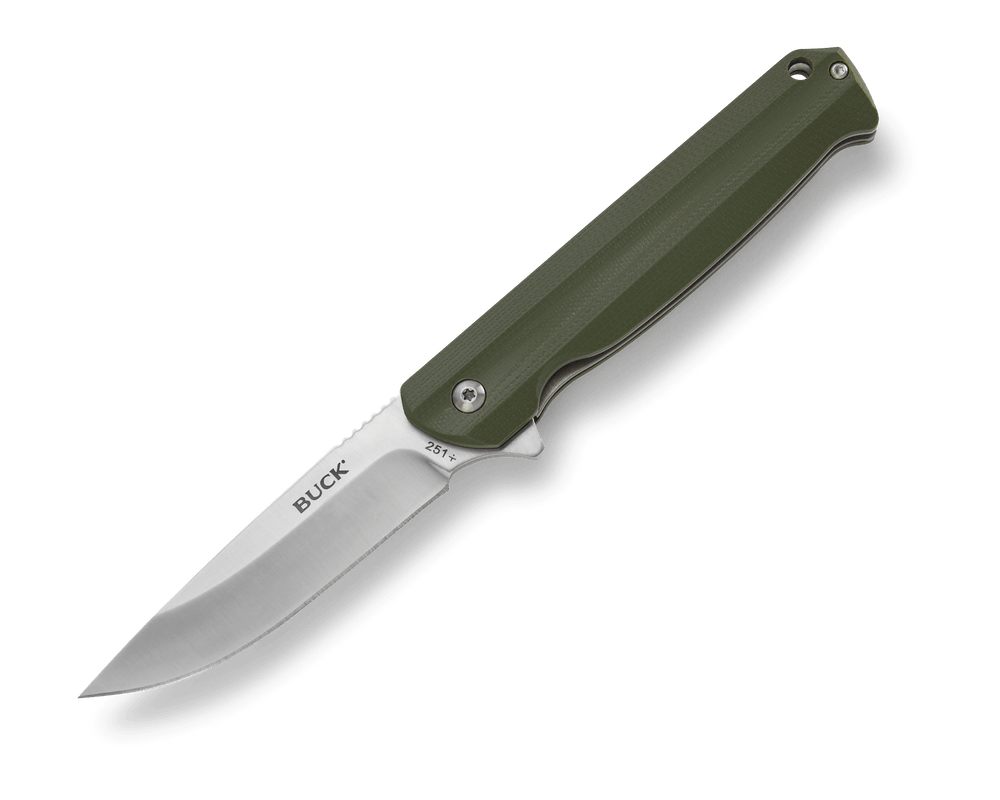 Buck 251 Langford Ball Bearing Flipper Knife SKU 0251GRS-B