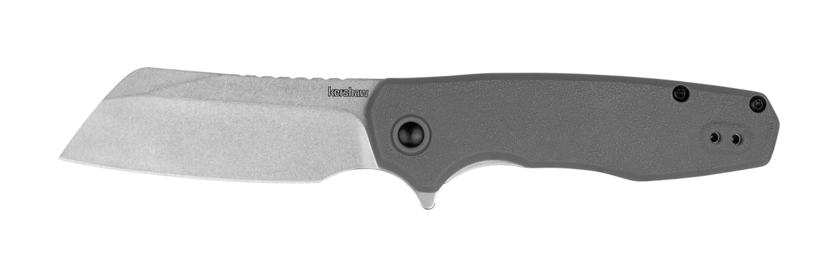 Kershaw Wharf Cleaver Assisted Opening Knife Gray Polymer SKU 1414