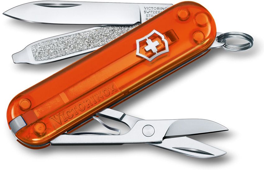 Victorinox Classic SD Swiss Army Multi-Tool Fire Opal SKU VN06223T82G