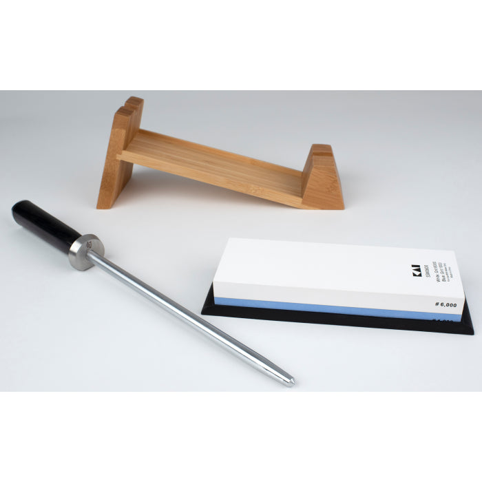 Shun 3-piece Whetstone Sharpening System SKU DM0610