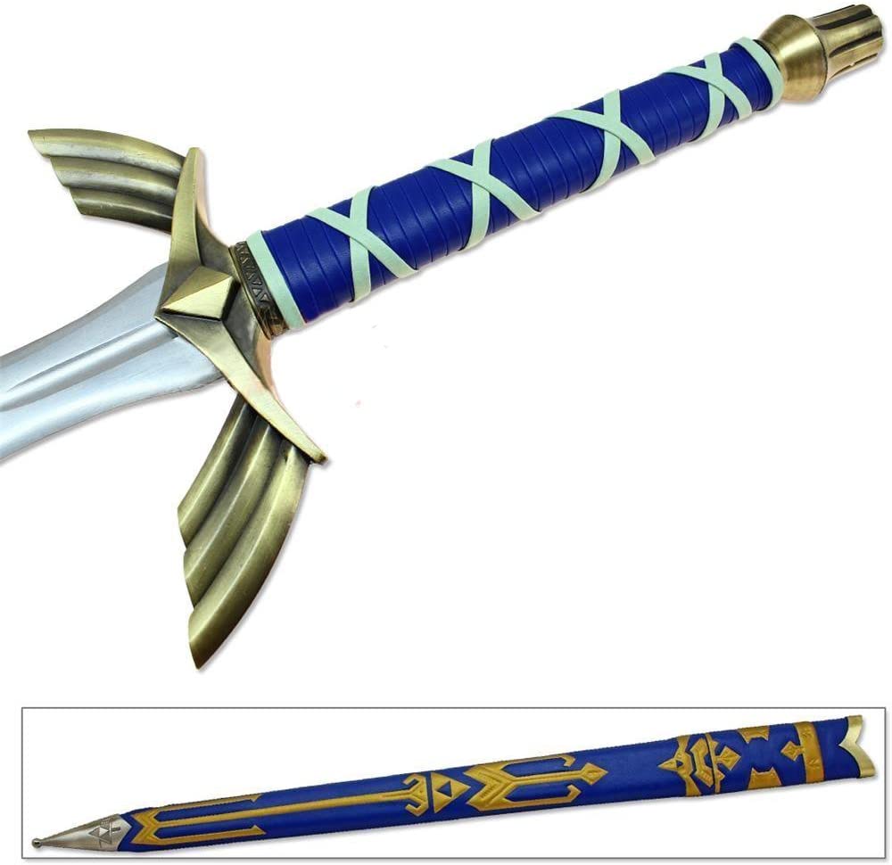 Legend of Zelda Master Sword Replica BOTW blue – Highlander Knives and  Swords