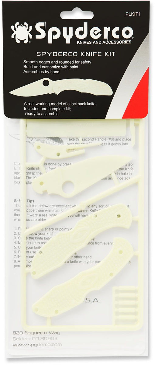 Spyderco Glow-in-the-Dark Plastic Knife Kit SKU PLKIT1