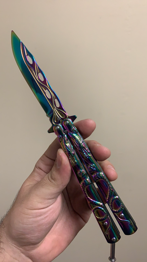 Rainbow Butterfly Knife – Multicolor