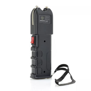 Safety Vital Rechargeable LED Flashlight Stun Gun w/Holster SKU SVSGBK