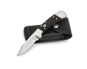 Buck 112 Ranger Elite Automatic Lockback Knife with Leather Sheath S30V SS Blade/Black G10 Handle SKU 0112BKSA-B