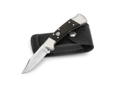 Buck 112 Ranger Elite Automatic Lockback Knife with Leather Sheath S30V SS Blade/Black G10 Handle SKU 0112BKSA-B