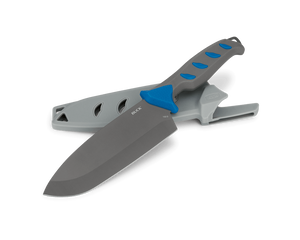 Buck 150 Hookset 6" Salt Cleaver 5Cr15MoV Steel/Blue/Gray Handle w/Sheath SKU 0150BLS-B