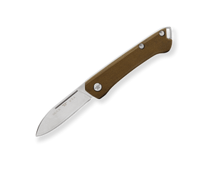 Buck 250 Saunter Drop Point Slip Joint Knife Green Micarta SKU 0250GRS-B