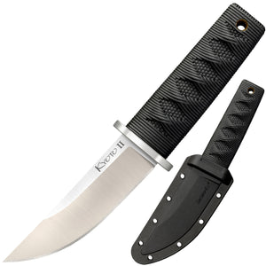 Cold Steel Kyoto II Mini Fixed Blade Knife w/Sheath 8Cr13MoV Stainless-Steel Blade/Black Kray-Ex Handle SKU CS-17DB