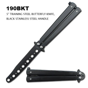 Black Butterfly Training Knife Stainless Steel SKU 190BKT