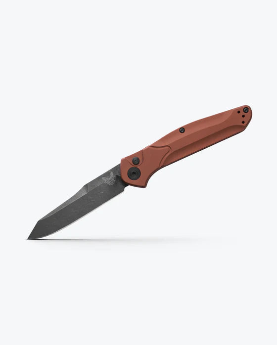 Benchmade Osborne Automatic Knife Black CPM-MagnaCut Premium Stainless-Steel Blade/Burnt Copper Alum. Handle SKU 9400BK-03