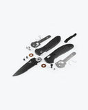 Benchmade Griptilian Axis Lock Knife Black Half Serr. CPM S30V Steel Blade/Black Polymer Handle SKU 551SBK-S30V