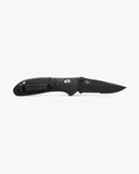 Benchmade Griptilian Axis Lock Knife Black Half Serr. CPM S30V Steel Blade/Black Polymer Handle SKU 551SBK-S30V