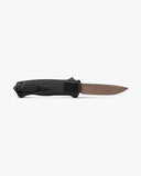 Benchmade Shootout OTF Auto Knife Flat Earth CPM-CruWear Tool Steel Blade/Black Polymer Handle SKU 5371FE