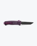 Benchmade Shootout D/A OTF Knife Tanto CPM-CruWear Tool Steel Blade/Dark Purple Grivory Handle SKU 5370GY-06