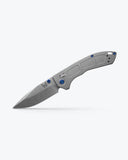 Benchmade Mini Narrows Axis Lock Knife CPM-20CV Stainless Steel Blade/Gray 6AI-4V Titanium Handle SKU 743