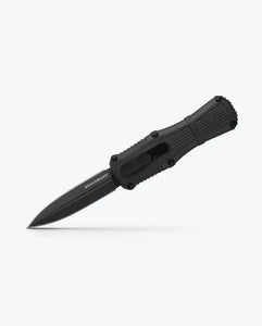 Benchmade Mini Claymore OTF Auto Knife Double Edge Dagger CPM-D2 Steel Blade/Black Grivory Handle SKU 3375GY