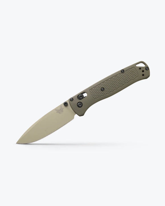 Benchmade Bugout AXIS Lock Knife CPM-S30V Stainless Steel Blade/Dark Olive Grivory Handle SKU 535TN-11