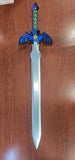 42" Metal Sword w/Plaque Blue Metal Blade/Blue, Green, Gold Handle SKU 709