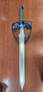 42" Metal Sword w/Plaque Blue Metal Blade/Blue, Green, Gold Handle SKU 709