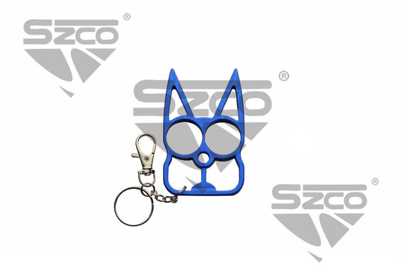 Claws Cat Ears Self Defense Keychain Blue SKU 211643-BL