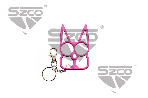 Claws Cat Ears Self Defense Keychain Hot Pink SKU 211643-HP