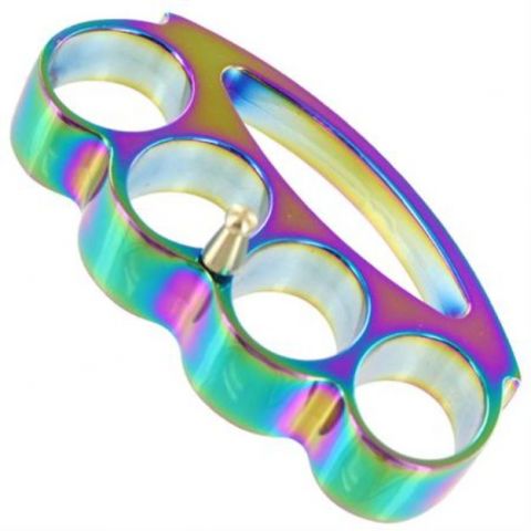 Chubby Chunk Titanium Heat Treated Steel Paperweight/Belt Buckle Knuckles SKU PK-809RB