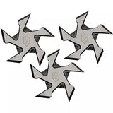 Sierra Zulu Buzzsaw Set of 3 Throwing Stars 4" overall w/Sheath SZ-5600