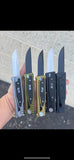 Gravity Knife Black 440C SS Blade/Brown CNC 6061 Aircraft Alum. Handle w/Pocket Clip SKU 283BN