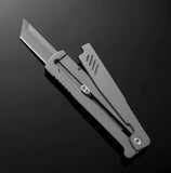 Gravity Knife Tanto SS Blade/Gray SS handle w/Pocket Clip