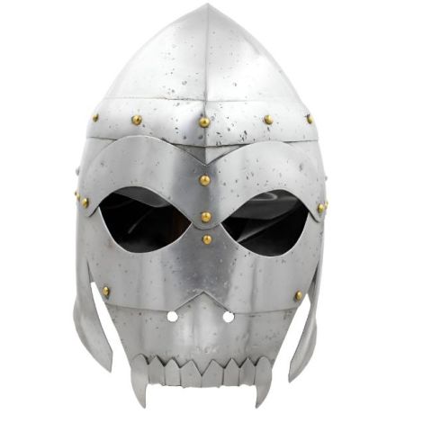 Dark Medieval Warrior Helmet w/Adjustable Liner & Chin Strap 18 Gauge Steel SKU 300426SKU 300426