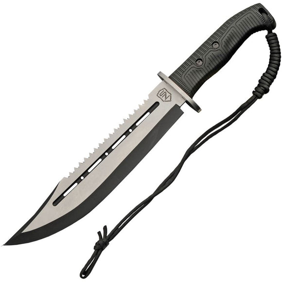 Sierra Zulu Ballista Hunting Knife 3CR13 SS/Rubber Handle w/Sheath SKU SZ-5603