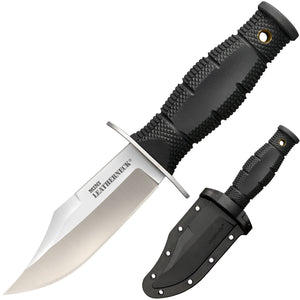 Cold Steel Mini Leatherneck Clip Point Fixed Blade Knife w/Sheath 8Cr13MoV Stainless-Steel Blade/Black Kray-Ex Handle SKU CS-39LSAB