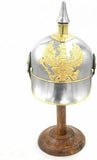 Medieval Warrior German Pickelhaube Military Helmet w/Stand SKU IAI-H-129