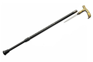 31.5"-41" Adjustable Cane with Hidden 7" Steel Blade Phoenix Handle SKU 927035