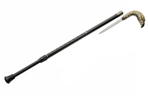 31.5"-41" Adjustable Cane with Hidden 7" Steel Blade Eagle Handle SKU 927036