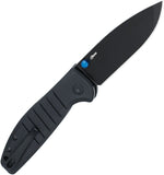 Bestech Knives Bestechman Goodboy Jr. Button Lock Knife Black D2 Steel Blade/Black G10 Handle SKU BTKMK10E/BMK10E