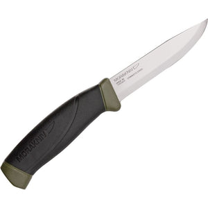 Mora Companion MG Army Model Fixed Blade Knife w/Sheath Stainless-Steel Blade/OD Green Propylene Handle SKU FT10128