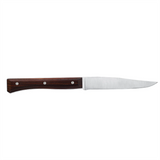 Opinel 4 Piece Set of Facette Steak Knives Stainless-Steel Blade/Dark Ash wood Handle SKU 002497