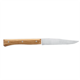 Opinel 4 Piece Set of Facette Steak Knives Stainless-Steel Blade/Olivewood Handle SKU 002498