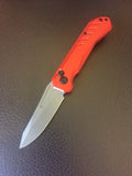 Red Automatic Knife Gray Titanium Coated SS Blade/Red Alum. Handle SKU 10-983RD