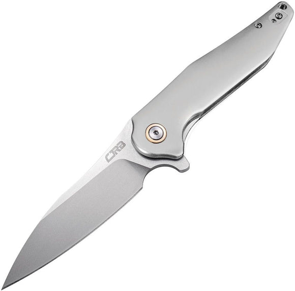 CJRB Agave Liner Lock Knife Stonewash D2 Tool Steel Blade/Gray Satin Finish Alum. Handle SKU J1911ALC