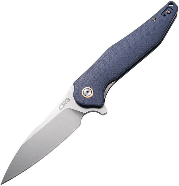 CJRB Agave Liner Lock Knife Stonewash D2 Tool Steel Blade/Gray Blue G10 Handle SKU J1911GYC