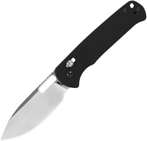 CJRB Hectare Crossbar Lock Knife Satin Finish AR-RPM9 Stainless Blade/Black G10 Handle SKU J1935BK