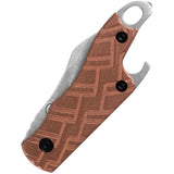 Kershaw Cinder Liner Lock Knife Stonewash 3Cr13 Stainless Blade/Copper Handle w/Bottle Opener SKU KS1025CUX