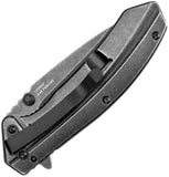 Kershaw Filter Assist Open Framelock Knife Blackwash 3Cr13 SS/Blackwash Handle SKU KS1306BW