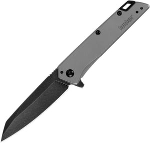 Kershaw Misdirect Frame Lock Assist Open Knife Blackwash 4Cr13MoV Stainless Blade/Bead Blast Stainless Handle SKU KS1365X