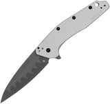 Kershaw Liner Lock Knife Dividend Composite Blade (Bohler N690 on the blade upper, D2 on the cutting edge)/Gray Anodized Alum. Handle SKU KS1812BBCB