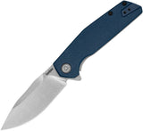 Kershaw Lucid Frame Lock Assist Open Knife Stonewash 8Cr13MoV Stainless Blade/Blue Glass Filled Nylon Handle SKU 2036/KS2036