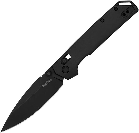 Kershaw Iridium DuraLock Knife Black Oxide Coated D2 Steel Blade/Black Anodized Alum. Handle SKU 2038BLK/KS2038BLK